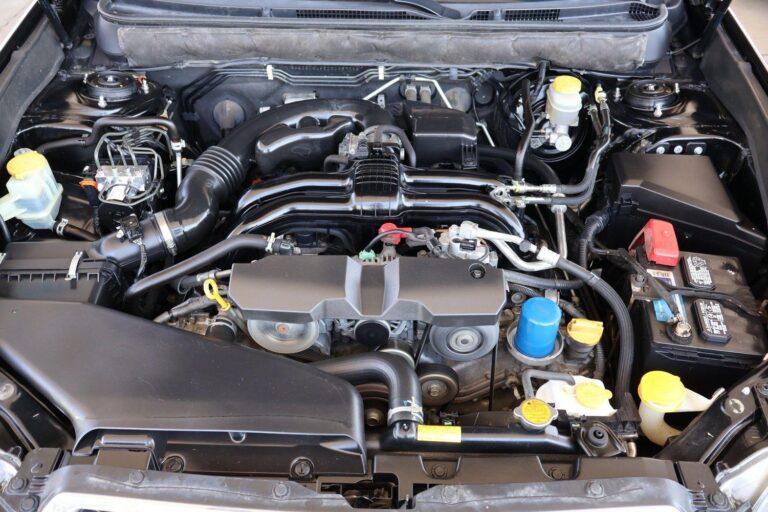 subaru legacy engine bay