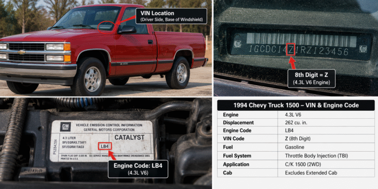 1994 Chevy Truck 1500 Vin