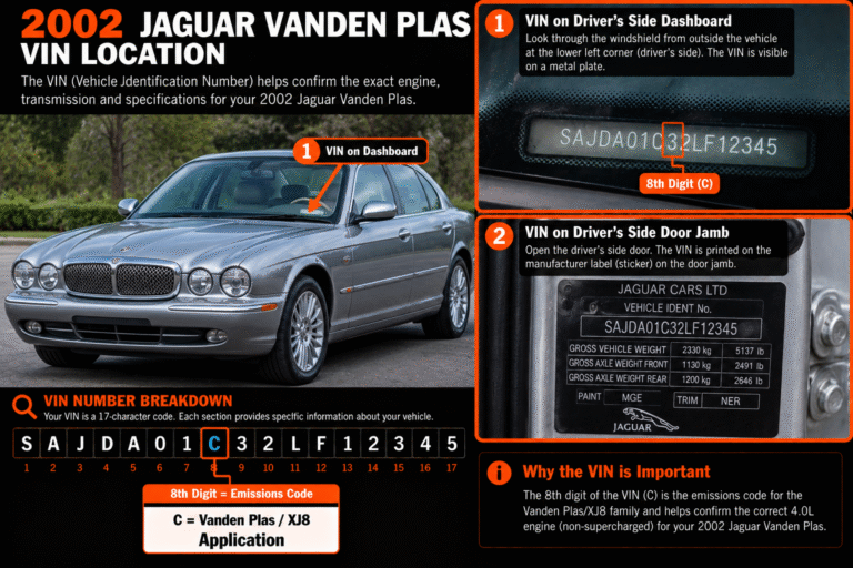 2002 Jaguar Vanden Plas Engine vin