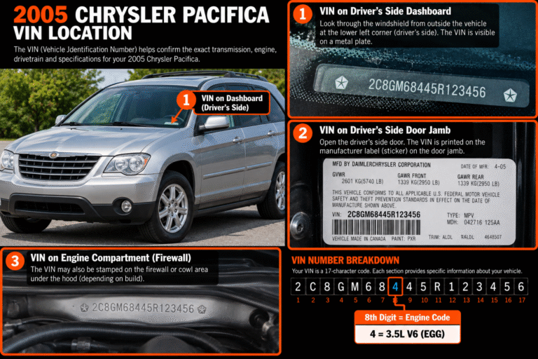 2005 Chrysler Pacifica Transmission – 3.5L vin