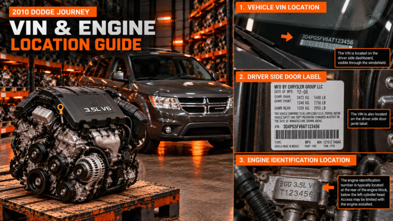 2010 Dodge Journey Engine - 3.5L vin