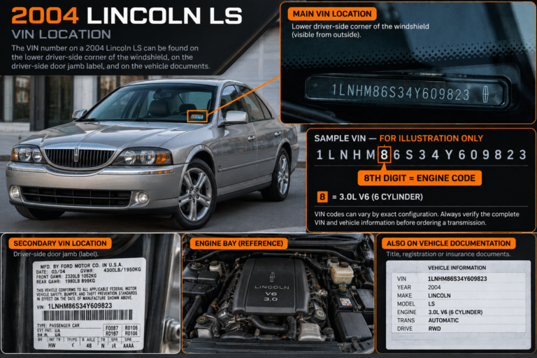 2004 Lincoln LS Transmission vin