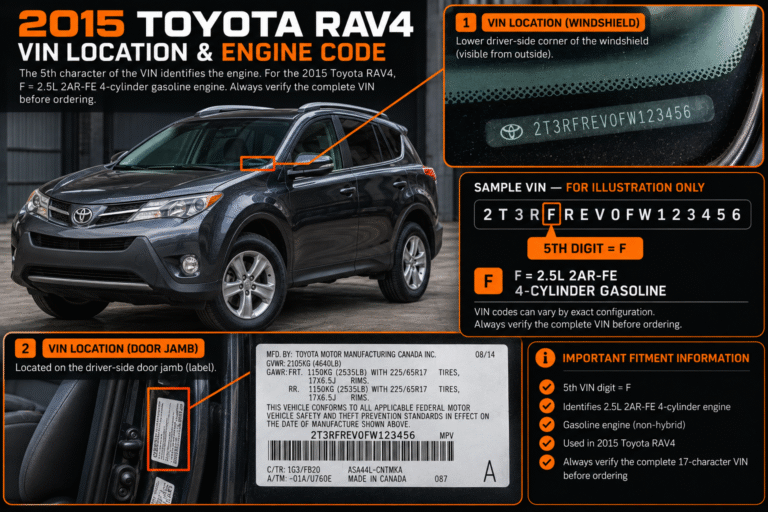 2015 Toyota RAV4 2.5L vin
